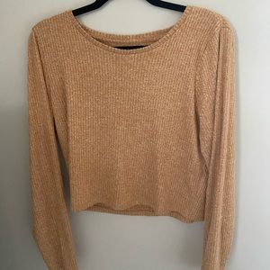 Waffle knit long sleeve
